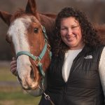 Heidi Herz with a horse