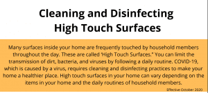cleaning high touch surfaces picture of the fact sheet