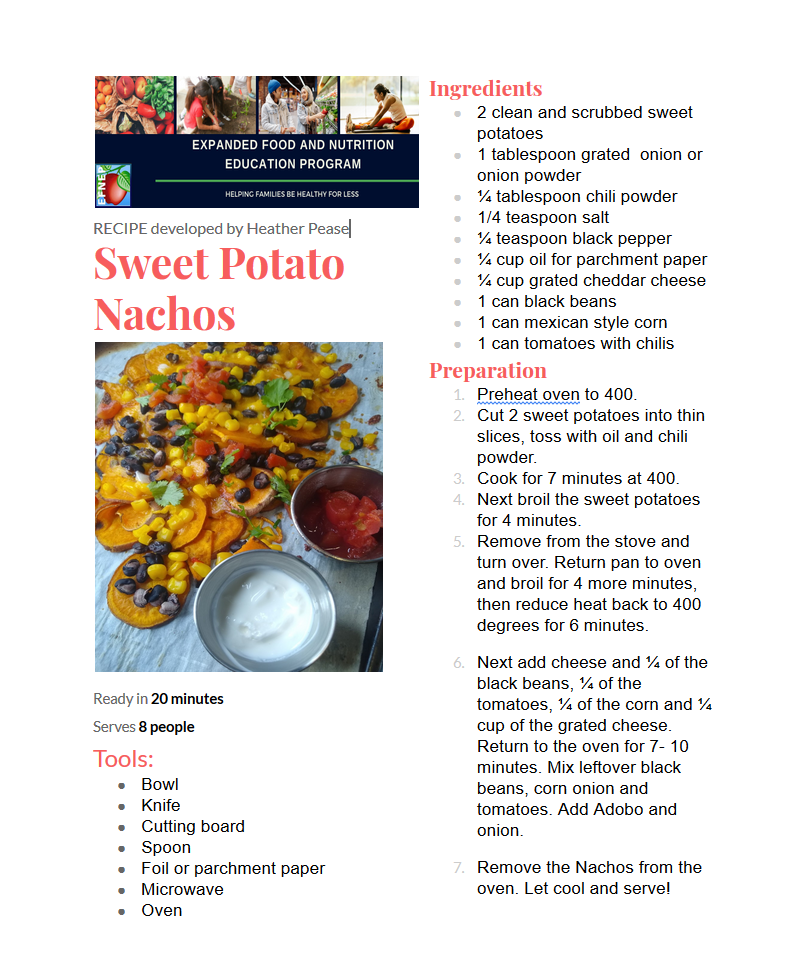Sweet Potato Nachos recipe