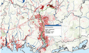 map with a lot of red areas on it where there is nitrogen pollution