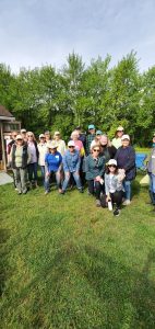 group of participants in a garden