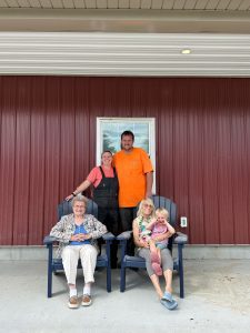 The LaVack and Orr families at Fort Hill Farms in Thompson, Connecticut