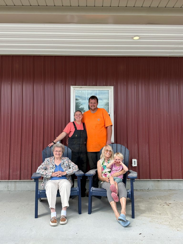 The LaVack and Orr families at Fort Hill Farms in Thompson, Connecticut